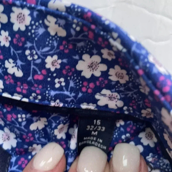 Tommy Hilfiger slim fit stretch cotton button down. Floral print. Men’s 32/33 - Picture 5 of 14